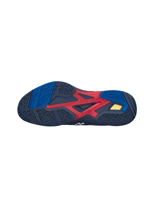 Yonex Power Cushion SONICAGE 2 Wide Unisex Shoes: ALL COURTS [Navy/Red]