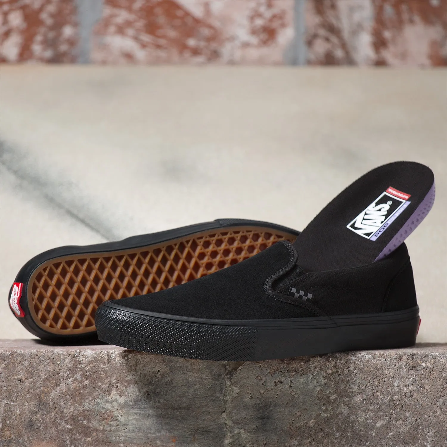 Zapatilla Skate Slip-On Black/Black