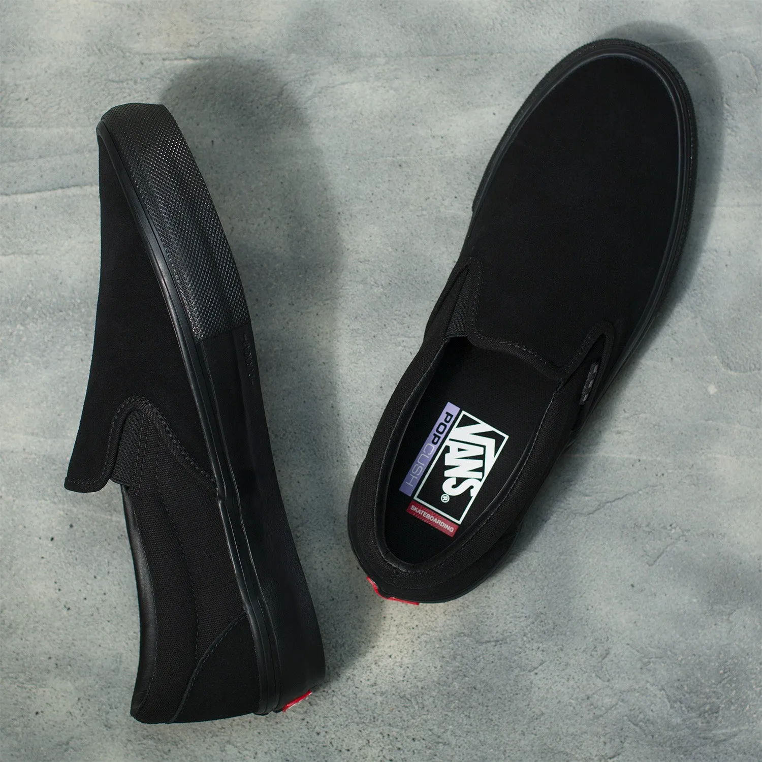 Zapatilla Skate Slip-On Black/Black
