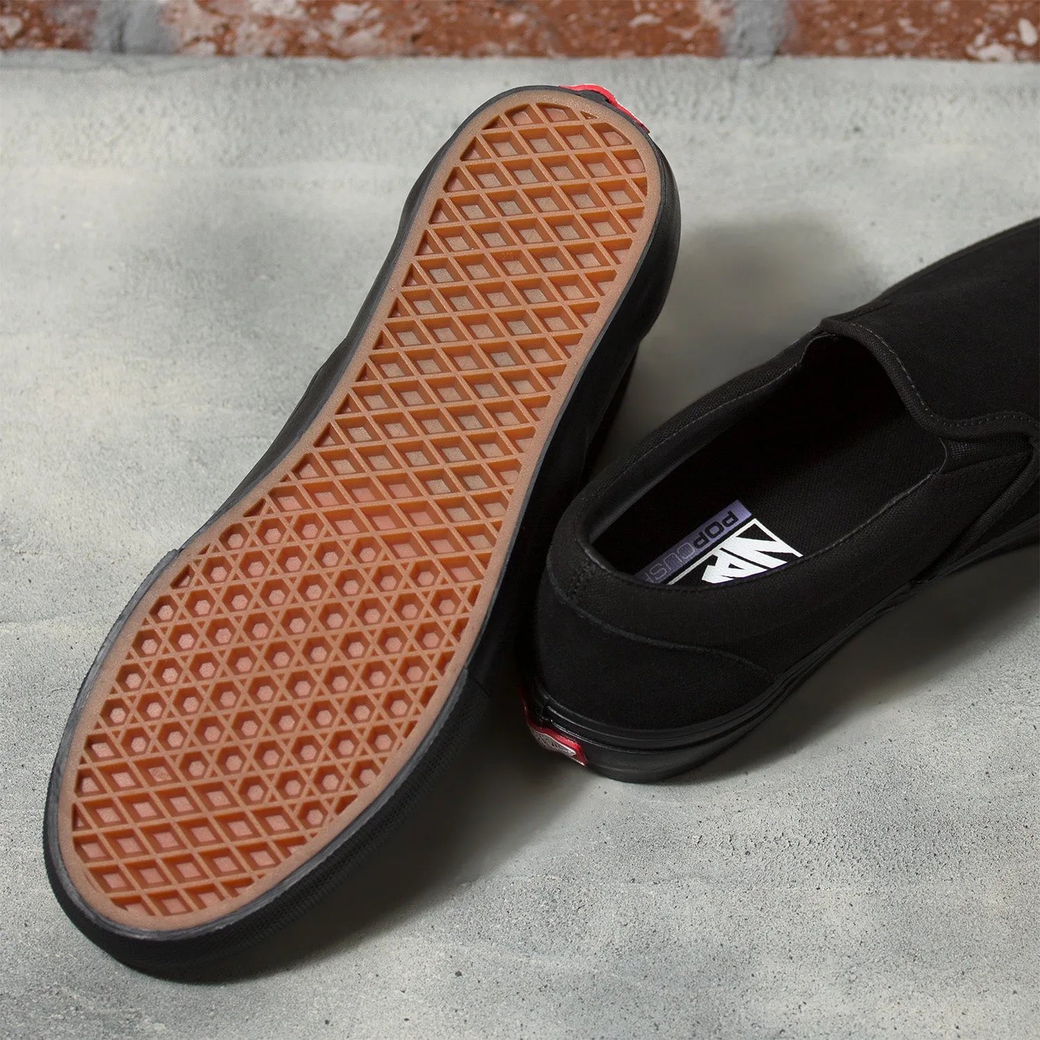 Zapatilla Skate Slip-On Black/Black