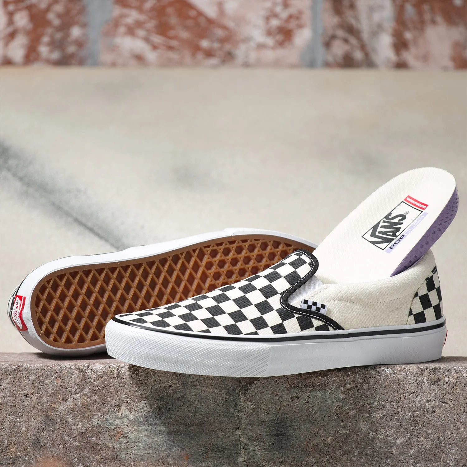 Zapatilla Skate Slip-On Checkerboard